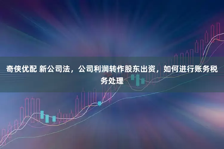 奇侠优配 新公司法，公司利润转作股东出资，如何进行账务税务处理